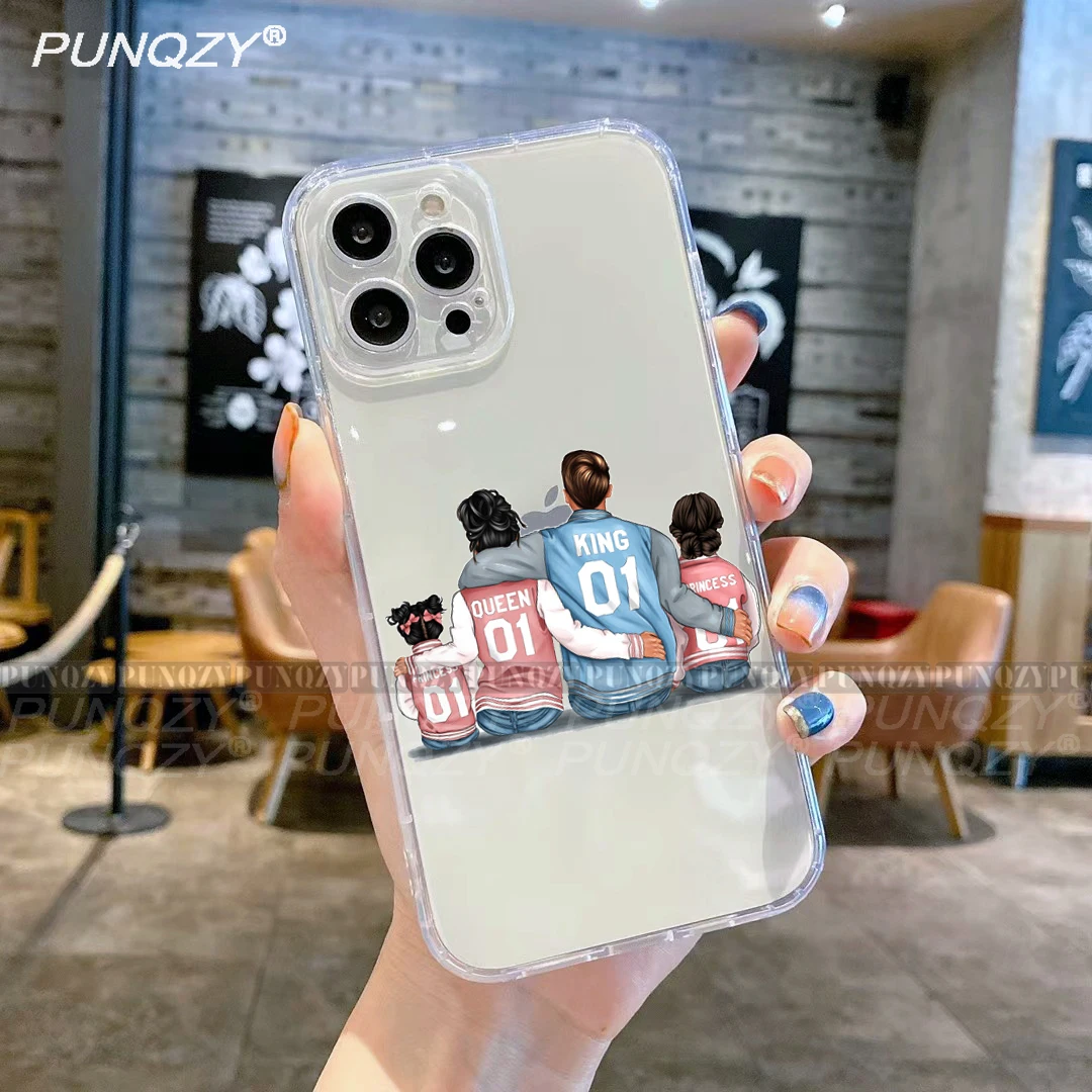 PUNQZY MaMa Of Girl Boy And Mom Cute Phone Case For iPhone 11 13 PRO MAX 12 XR 7 6 8 Plus X XS Holiday Gift Soft TPU Shell Cover iphone 13 pro max wallet case