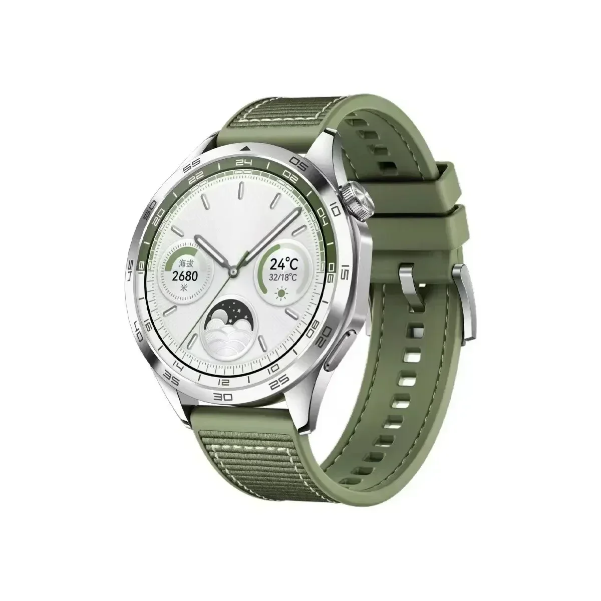 Premium 22mm Silicone & Woven Smartwatch Band - Elegant Strap Accessory