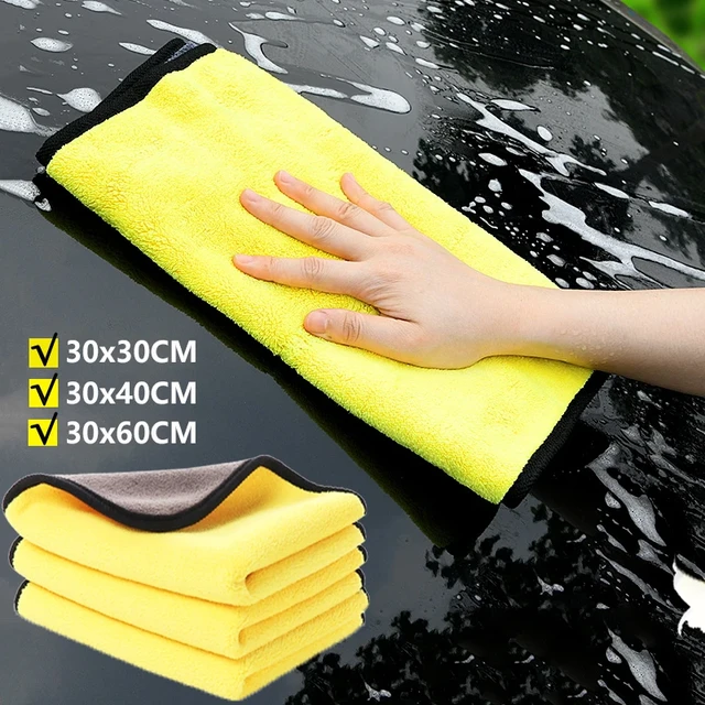 30x60CM Microfiber Car Towel Super Absorbent Car Wash Cloth Drying Rag for  Cars Polishing Household Window Cleaning Tools - AliExpress