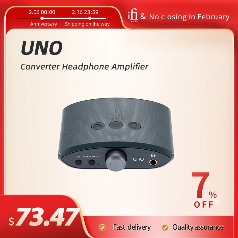Ifi Uno Portatile Bilanciato Hi-Res Convertitore Analogico Digitale Amplificatore Per Cuffie Nuovo Sonic Booster Attrezzatura Audio Professionale