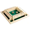 Box Dice Game 2-4 Players Classic Board Game for Adults Wooden Tabletop Game with Dices and InstructionMath Strategy Game 2