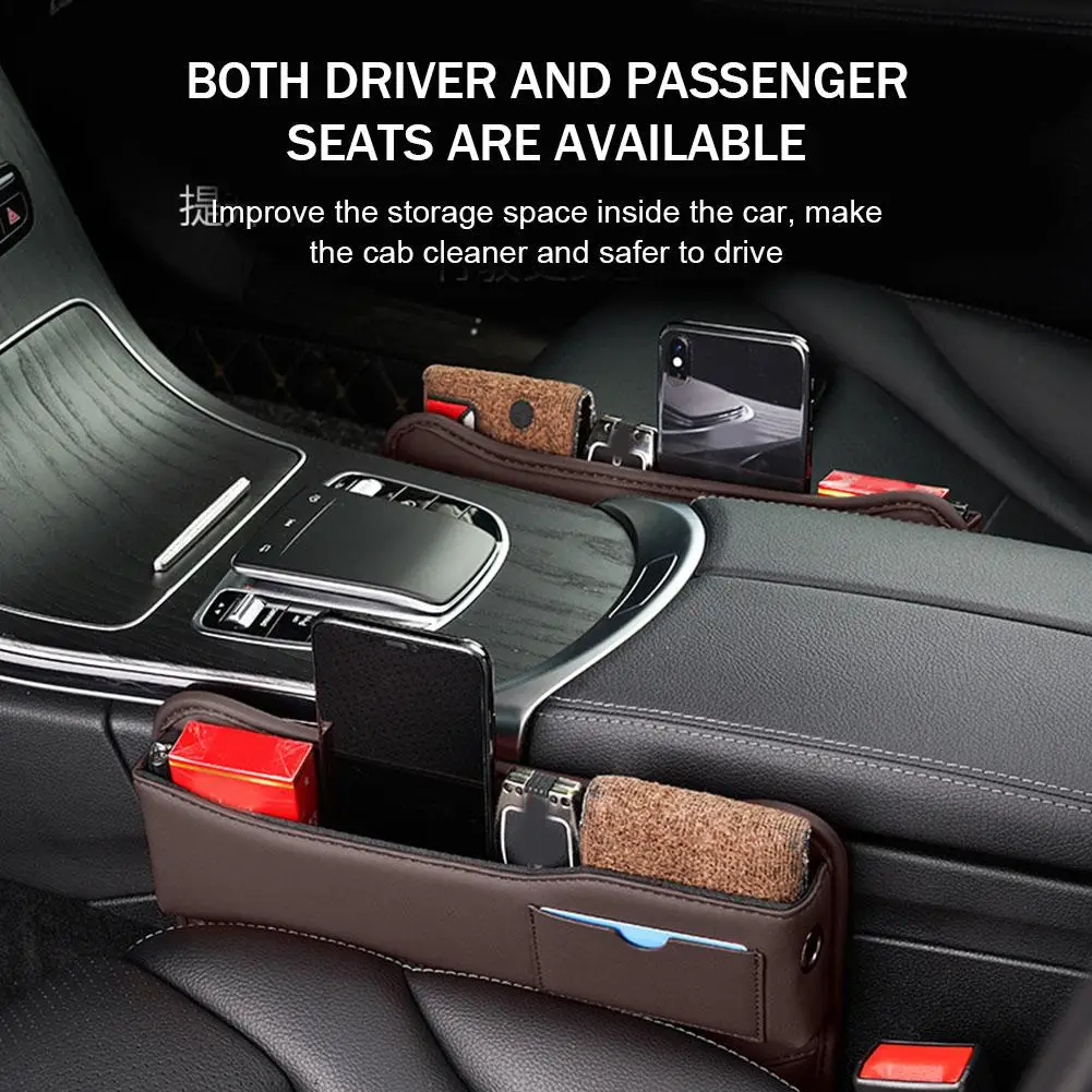 Multifunction Car Storage Box Leather Universal Car Seat Gap Storage Pocket  Wallet Keys Card Phone Holder Auto Interior - AliExpress