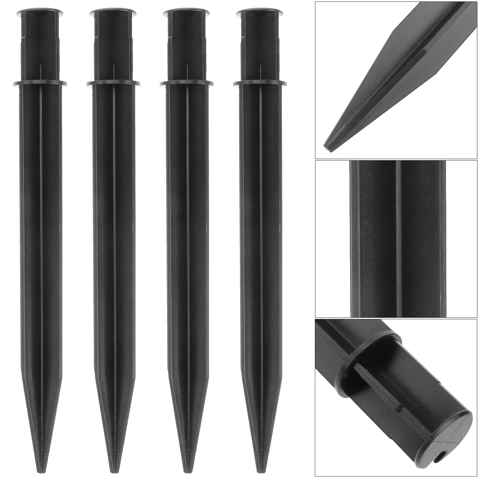 Ground Stakes Spikes Lights Light Spike Solar Landscape Lawn Replacement Garden Plug Lamp Christmas Torch Yard Holder Led
