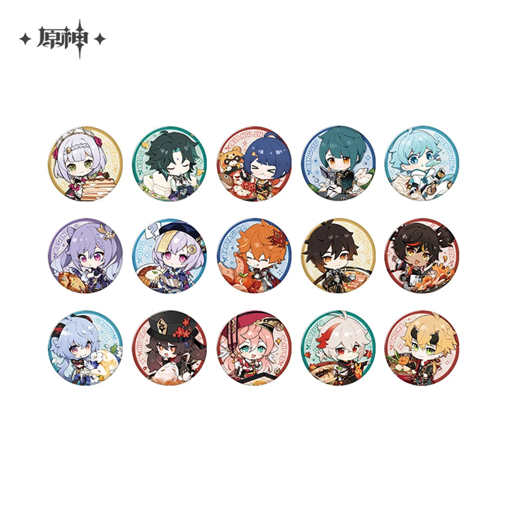 Anime Ornament Genshin Impact Cosplay Badge Pin