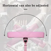 Support de bras pour tatouage avec coussin en cuir, pliable, réglable en hauteur et inclinaison, support de main robuste pour tatouage 5