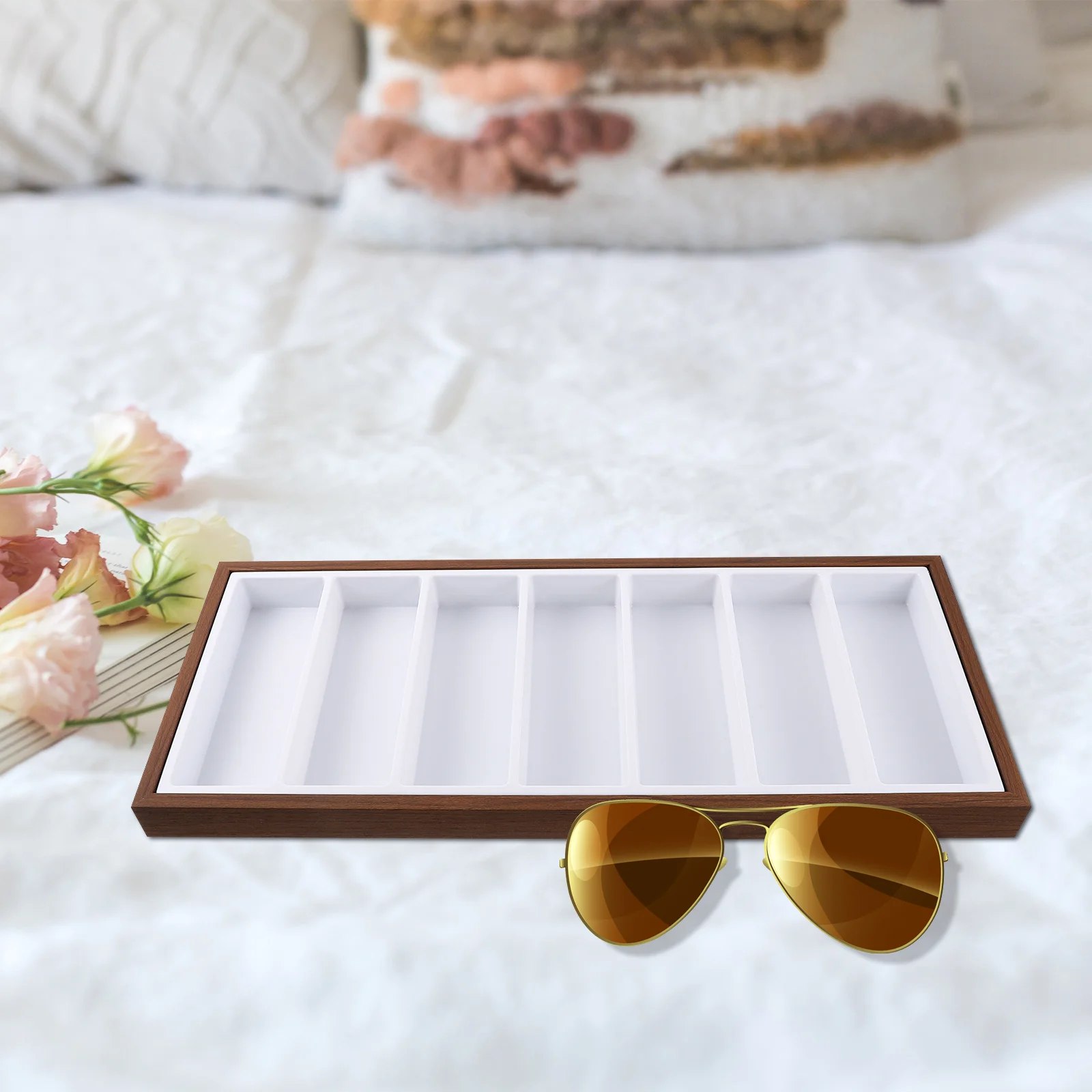

Sunglasses Organizer Compartments Eyeglasses Storage Tray Eyeglasses Display Box Sunglasses Display Case Sunglasses Holder