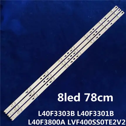 

30PCS LED Strip TOT_40F3800_3X8_3030C_V1 40HR330M08A2 4C-LB400T-YH6 YH5 For L40F3303B L40F3301B L40F3800A L40S4700FS LVF400SS0T
