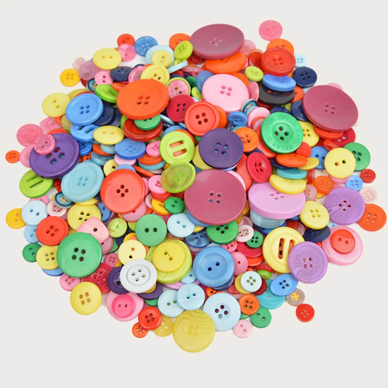 600pcs-Mixed size circular resin sewing button technology circular sewing button color DIY home decoration accessories
