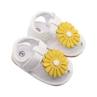 Newborn Baby Girls Summer Sandals Anti-Slip Rubber Sole Open Toe Beach Slipper Toddler First Walker Outdoor Shoes 2