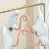 1pcs Shoes Hanger Rack Plastic Double Hook Drying Shoe Rack Multi-Purpose Drying Shoe Rack Bedroom Scarves Clothes Storage Hook 3