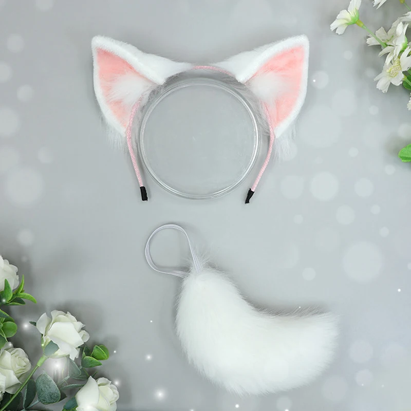 D04-B074 children handmade toy 20cm Doll BJD/SD doll Accessories Plush hand made animal ear black hairband tail 2pcs/set europe bespoke wholesale custom 24oz animal luxury dog cat dish nordic pet bowl made of high quality ceramic