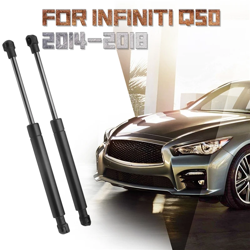 2Pcs/set Car Rear Trunk Lift Support Damper Shock Strut Prop For 2014-2018 Infiniti Q50 W/O Spoiler auto accessories 4