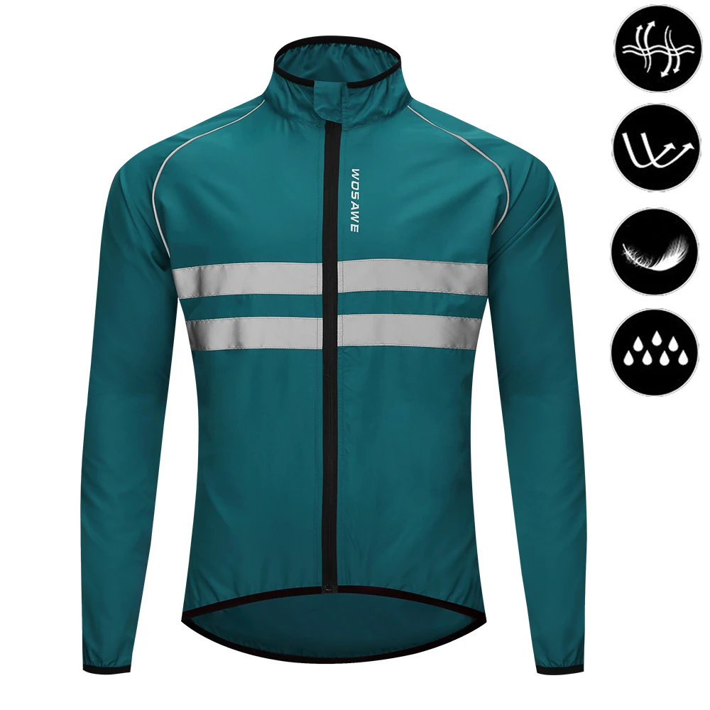 Men's Cycling Windbreaker Jacket - Water Resistant Outdoor Sport Coat