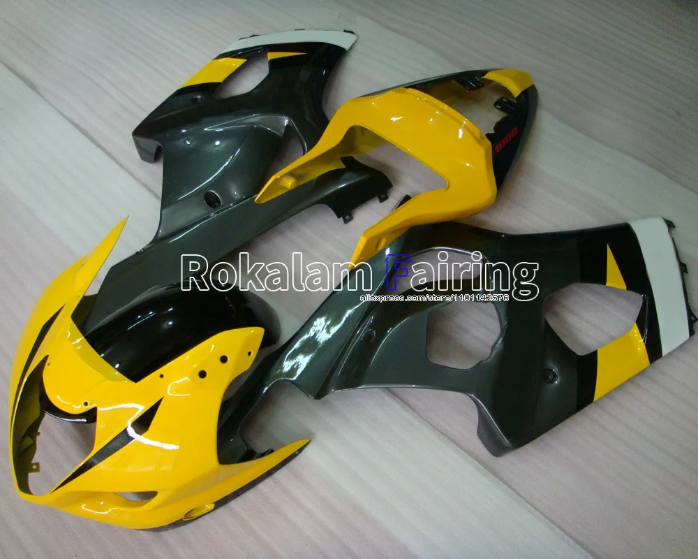 

Body Kit For Suzuki K3 GSXR1000 2003 2004 GSX-R1000 03 04 GSXR 1000 Yellow White Black Fairing Kit (Injection molding)