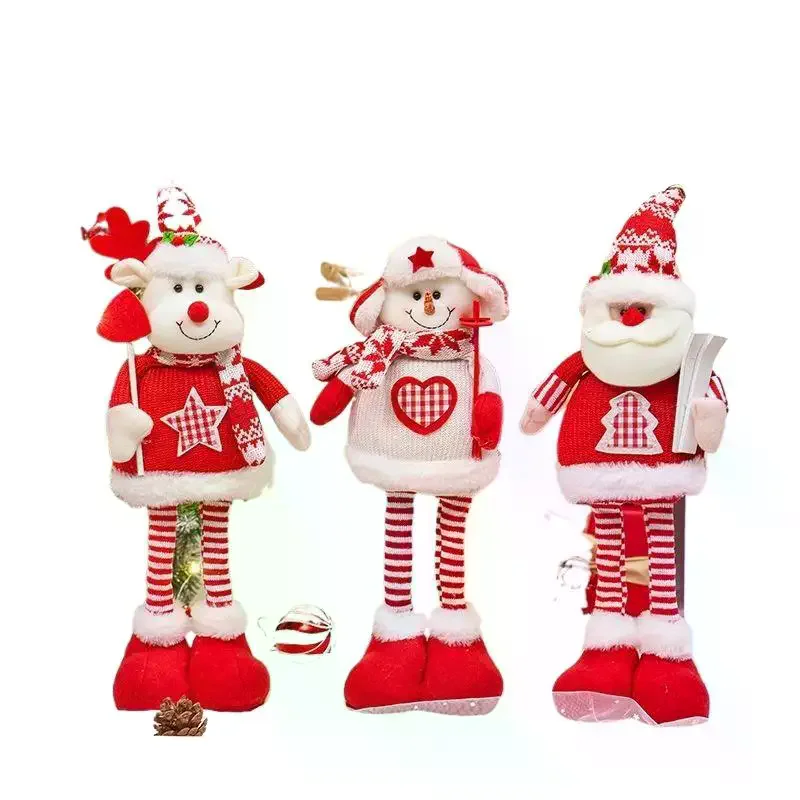 Christmas Ornament Xmas Gifts Telescopic Christmas Doll Merry Christmas Decorations For Home New Year