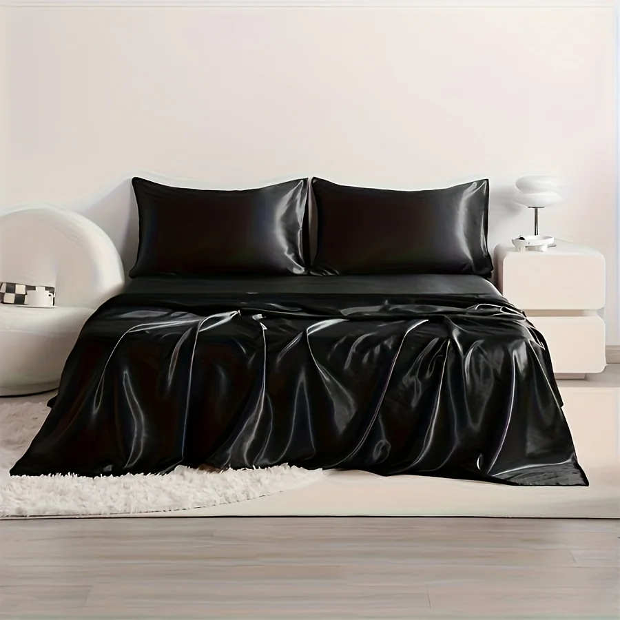 Cooling Satin Bed Sheet 1