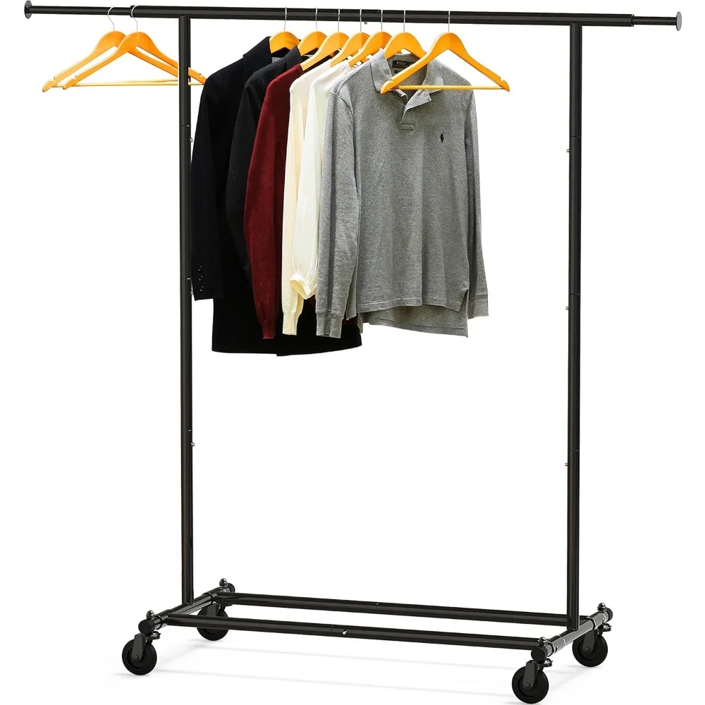 Heavy Duty Clothing Garment Rack, Black