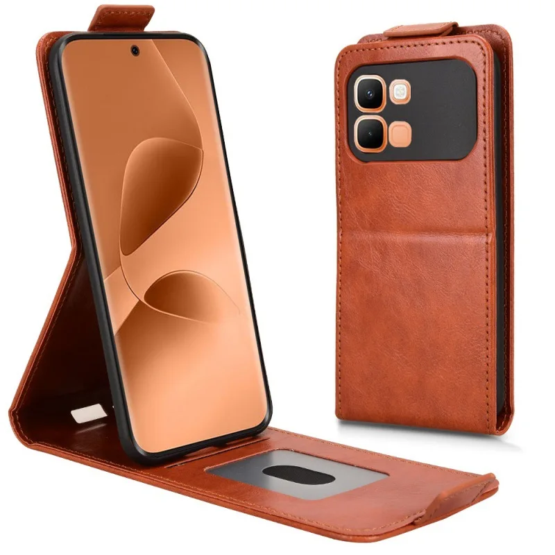 Premium Vertical Flip Leather Case with Card Slot and Anti-Drop Protection