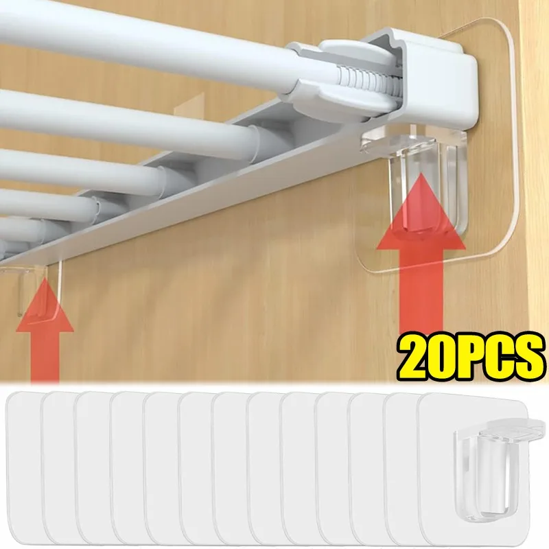 

1-20 шт. клейкий кронштейн для полки, неперфорированный шкаф, прочный разделительный слой, крючок с фиксированной пастой, аксессуары для домашней кухни