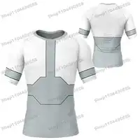 1ème nouveau dessin animé Anime éruptions cutanées surf plage pantalon maillots de bain plongée gymnase manches longues MMA BJJ hommes Jiu Jitsu Fitness ensembles 3