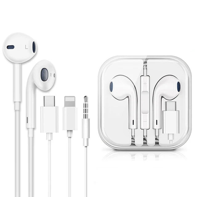 Wired Bluetooth Earphones for Apple 7 Android Huawei Xiaomi Type C In Ear Earphones