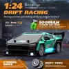 RC Drifting Car 1/24 4WD 30km/H High Speed LED Lights Gyro 2.4Ghz Remote Control with PVC Shell Electric Toys for Boys Kids Gift 6