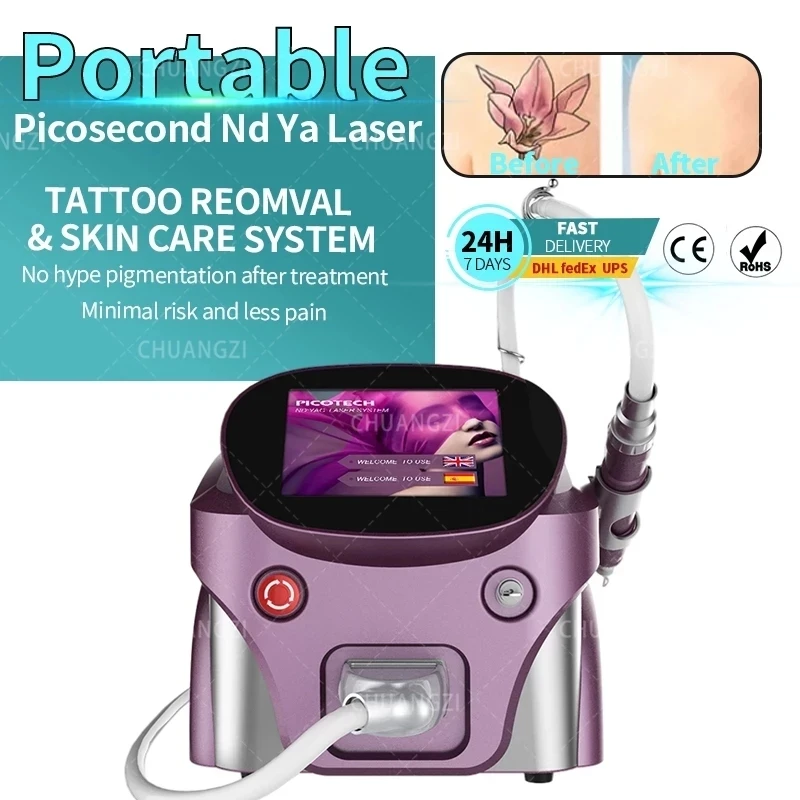 

The Latest Professional Q Switch and Yag Laser Beauty Machine Tattoo Pigment Removal Eyebrow Factory Direct Sales