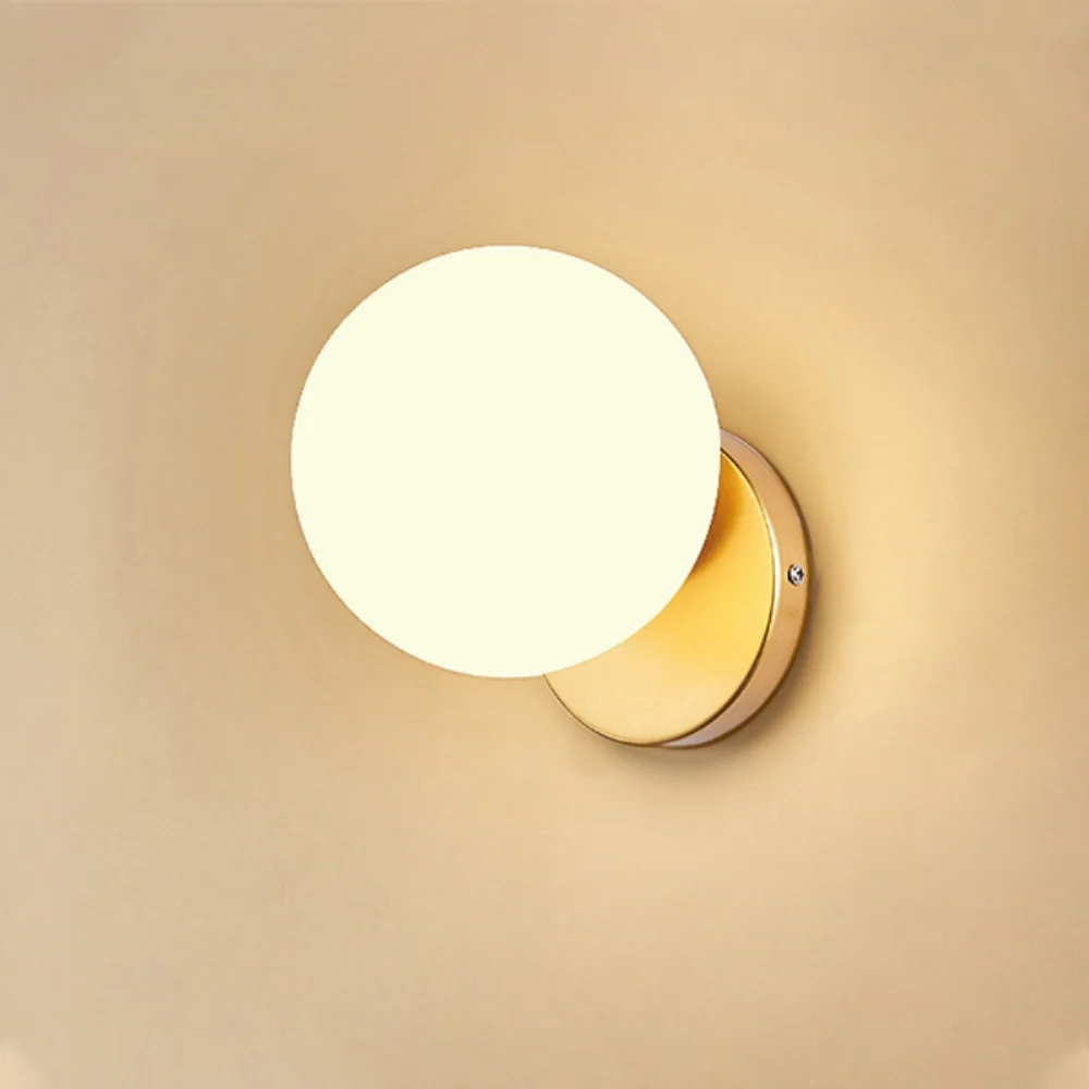 

LED Wall Light Golden Wall Lamp Voltage 110V220V Suitable for Living Room Bedroom Bedside Aisle Stair Interior Decorative Lamp