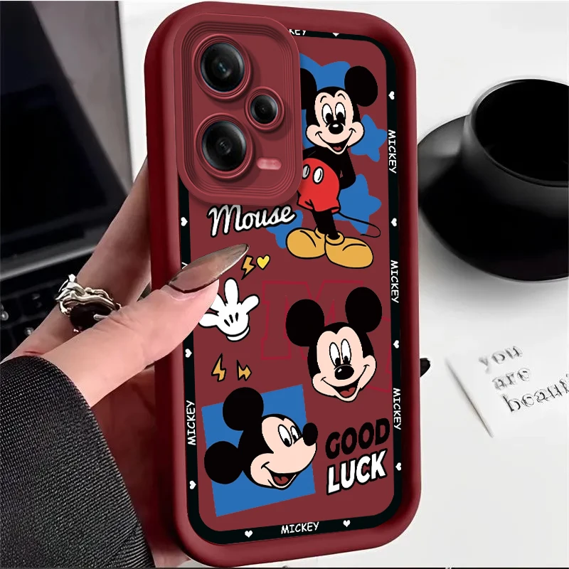 Disney Mickey Per Redmi Note 13 12 11T 11S 11E 10S 10T 9 8 7 Pro Plus Lite Eye Ladder Custodia Per Telefono