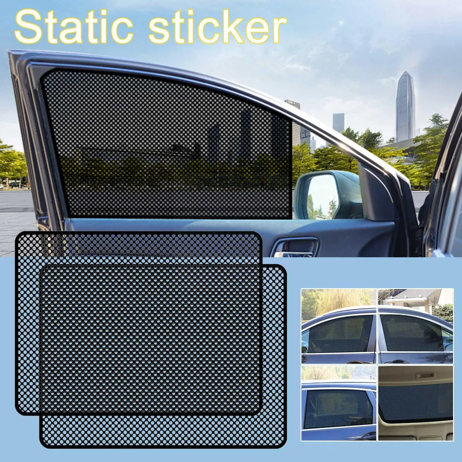 CarSideWindowSunShadesStickersSunProtectionCoverSmallWith