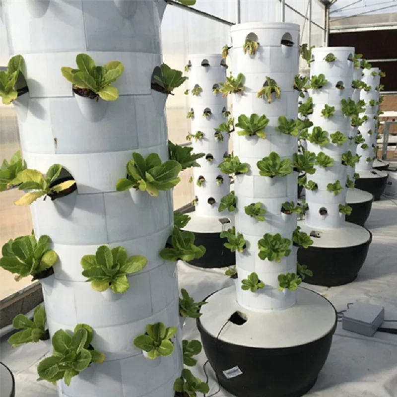 Vendita Calda Sistema Idroponico Verticale Giardino Torre Serra Idroponica Grow Kit Tipo Rotondo Aeroponic Systems Tower