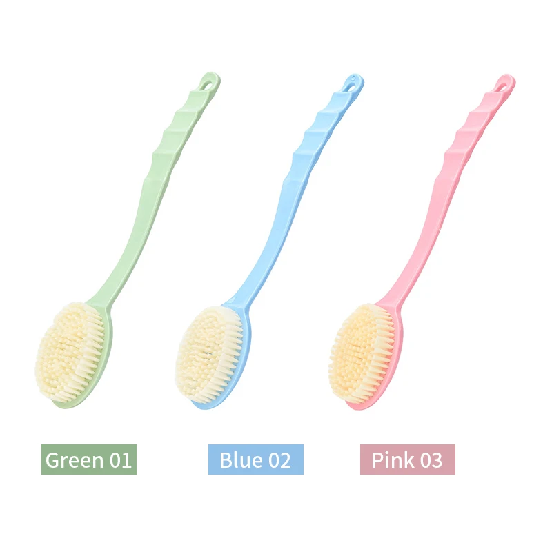 1pc Back Body Bath Shower Cleaning Brushes Bath Brush Long Handle Exfoliating Scrub Skin Massager Exfoliation Bathroom Brush 6