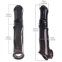 Penis Extender Sleeve Erwachsene Sexy Cock Ring Wiederverwendbare Kondom Verzögerte Ejakulation Paare Keuschheit Käfig Penis Sex Spielzeug für Männer 6