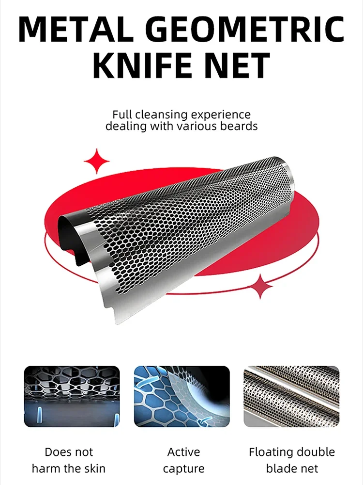 Professional Rechargeable Hair Clipper 0mm Bareheaded Hair Removal Razor Electric Shaver for Men Cordless Kemei-3382