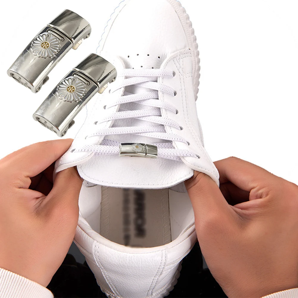 New Lock No Tie Shoe Laces Elastic Shoelaces For Sneake