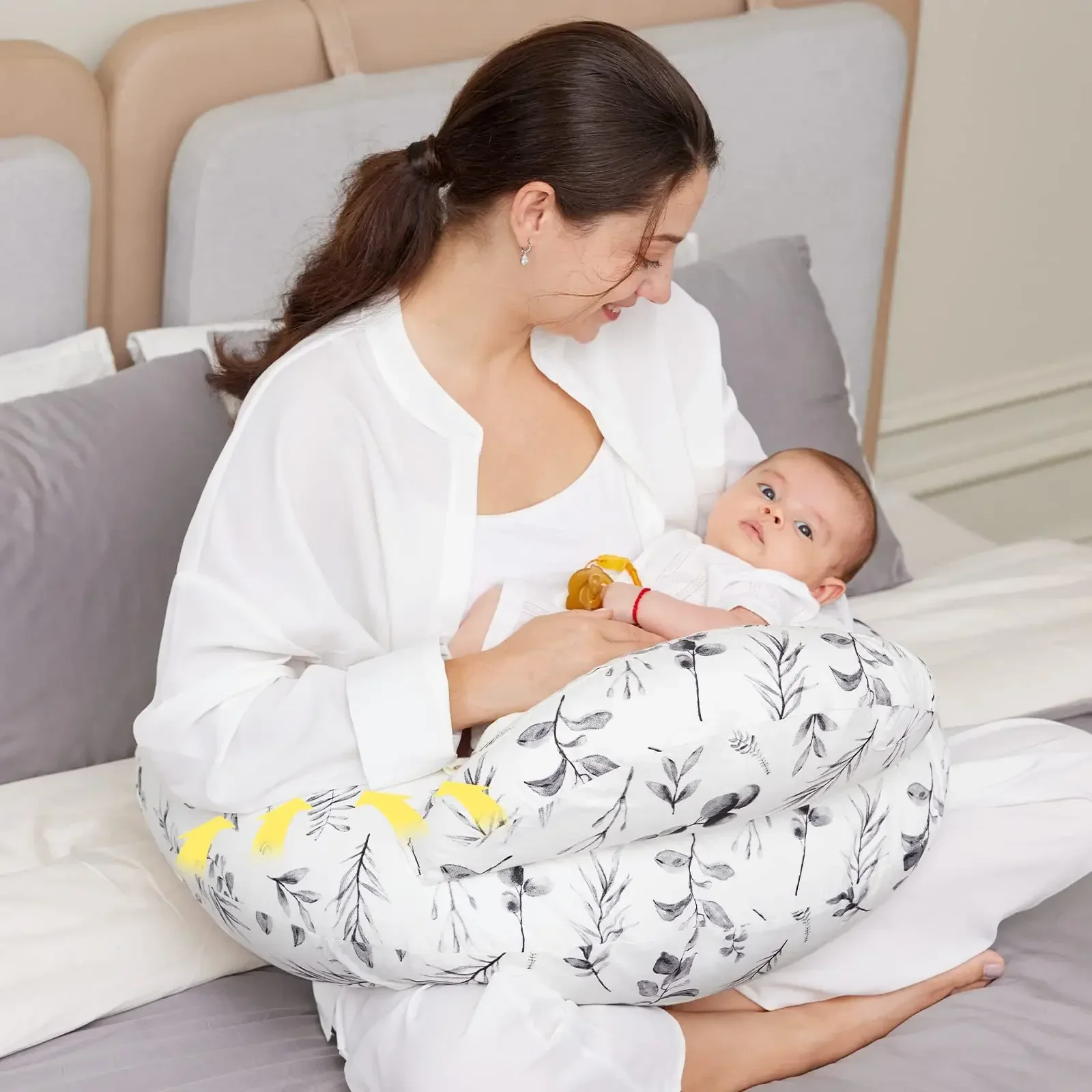 Ergonomic Baby Nursing Pillow Cover 