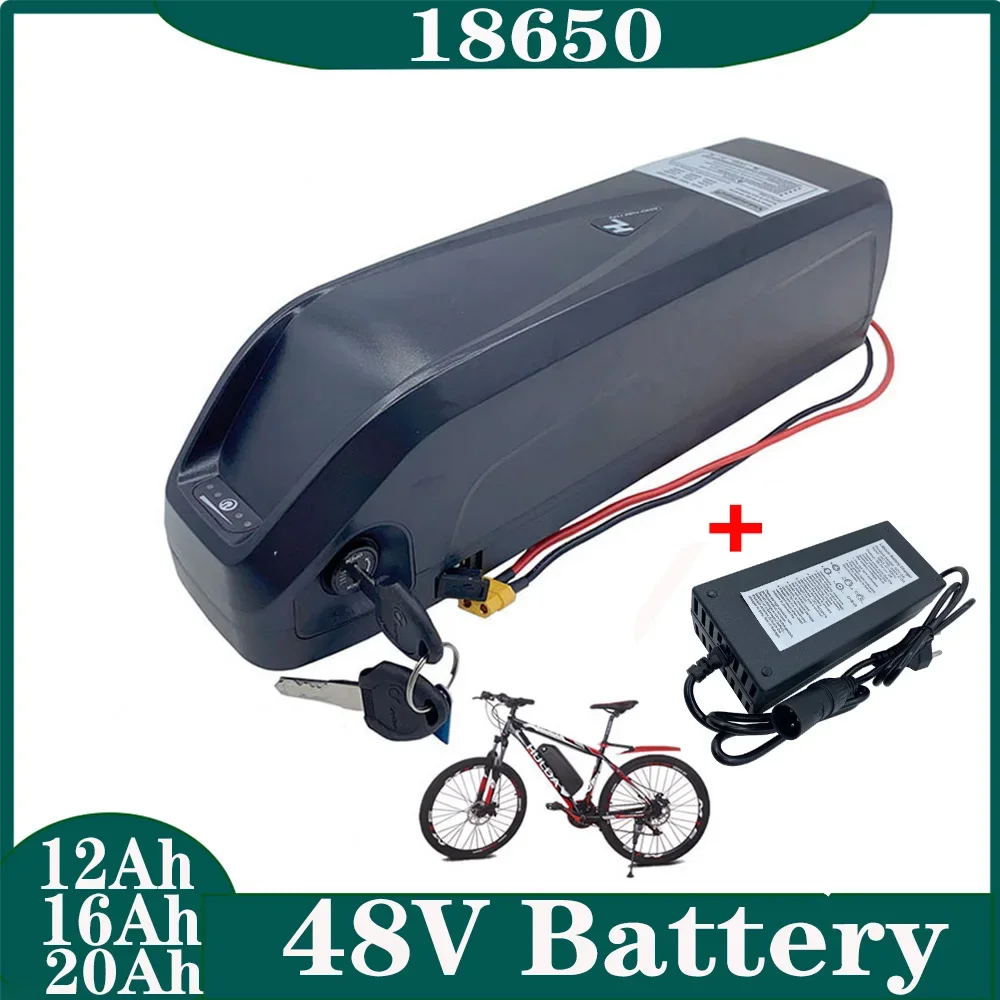 

48V 20Ah-High-End Electric Bicycle 13S 18650 Battery Pack, Front And Rear Hub Bicycle Motor Kit, With Charger, XT60 Plug