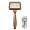 Dog Comb Retro Wood Dog Brush Pet Hair Remover Massage Cat Brush Pet Grooming Stainless Steel Combs for Cats Hair Knot Opening 6