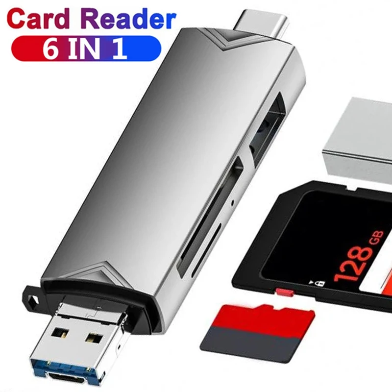 Lecteur de cartes mémoire USB 3.0 6 en 1 - JPF Industries