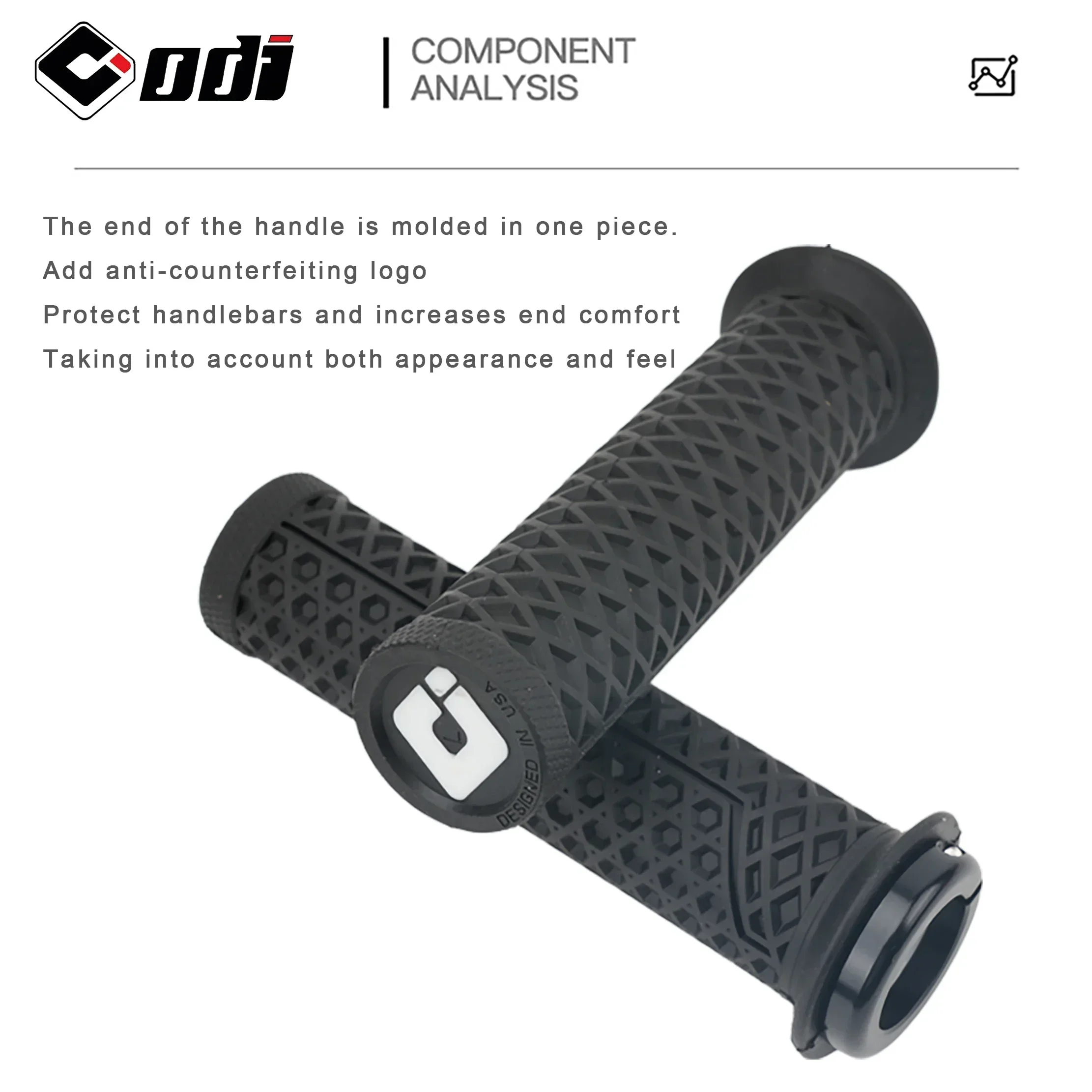 ODI VS-21 MTB Handlebar Grips Silicone Lock-On Bicycle Cover Anti-slip Shock Absorption Handle Parts bicycle handlebar grips bicycle accessories bike handlebar grips bike handle grips