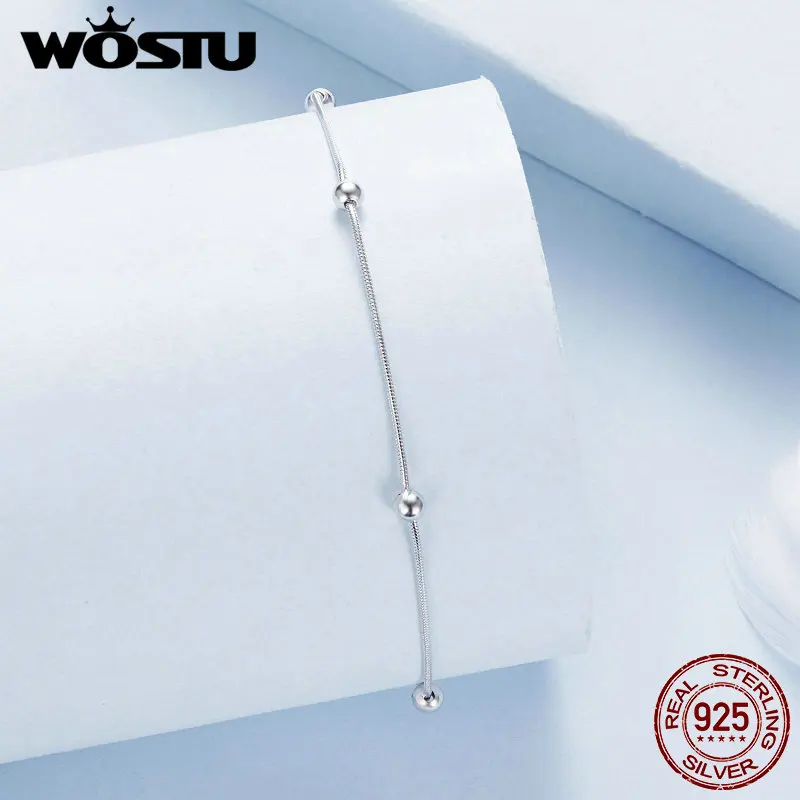 Silver Anklets 925 Sterling for Women Beach