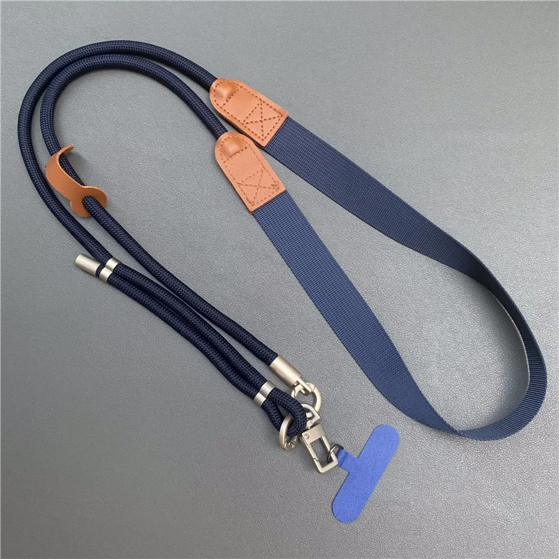 Luxury 150cm Adjustable Widened Shoulder Phone Lanyard with High-End Decompression Feature