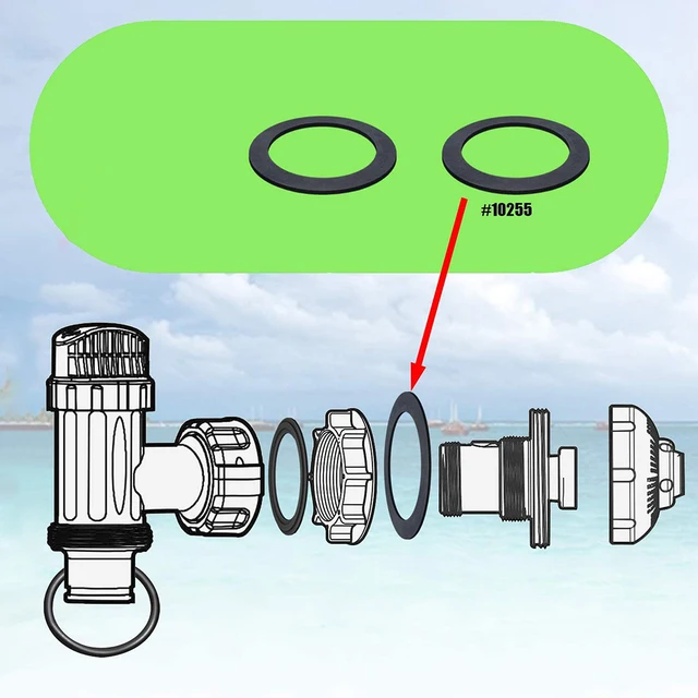 Tartozékok Gumi Mosó 2Db Lapos Szűrő Az Intex -Hez Úszómedencék Bemeneti/Kimeneti Lyukak Szabadtéri Vadonatúj - Image 2