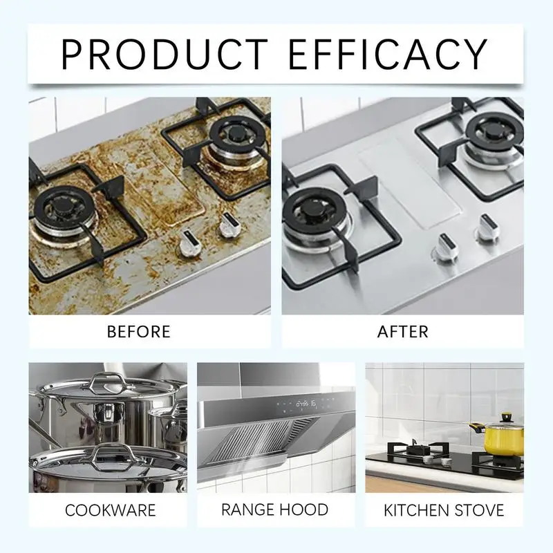 Kitchen Oil Stain Remover Hood Degreaser 120ml Kitchen Grease Cleaner Oil Stains Degreaser Cleaner Spray For Grills Ovens