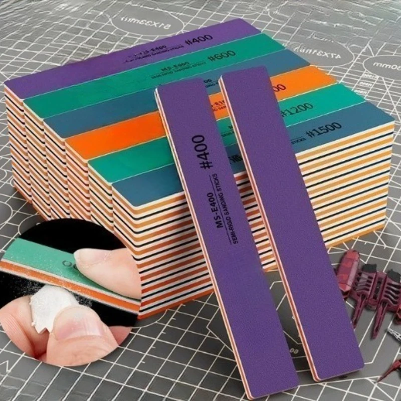 MS-E400-1500 반강체 샌딩 스틱 DIY 조립 모델 제작 도구용 플라스틱 모델 연마봉