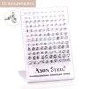 LUXUKISSKIDS 4 Claw AAA Shiny Clearly White Round CZ 60pairs Stud Earrings Set Stainless Steel Brincos Wholesale Jewelry In Bulk 3