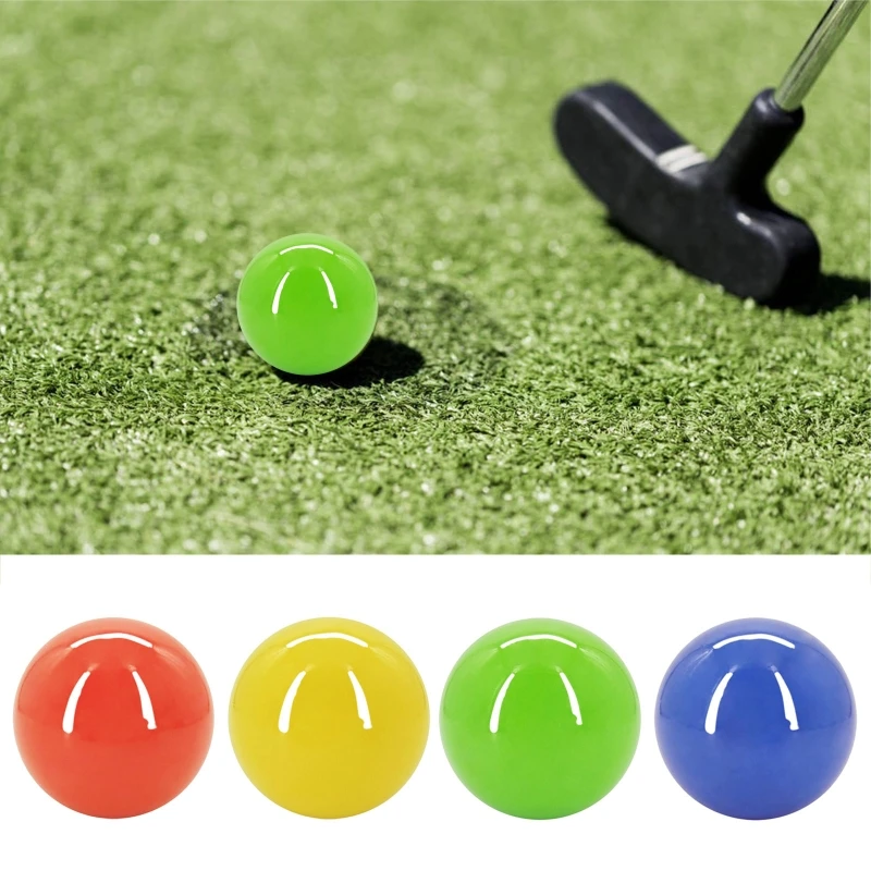 448D 1 Piece Yellow Red Green Solid Color Park Golf Balls Park Golf Ball Diameter 60mm 2.36inch Golf Balls  Clip Golf Ball