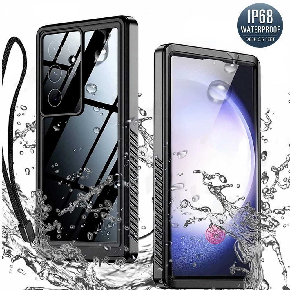 IP68 Waterproof Case For Samsung S22 S21 S20 Note 20 Ultra S23 FE A54 A24 A52S A53  Full Protection Heavy Duty Shockproof Cover