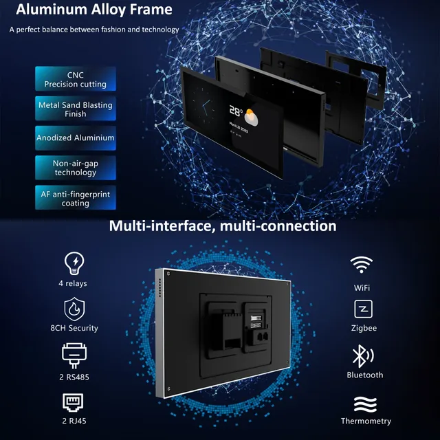 Android 10.0 Smart Home Tuya Video Intercom IPS 12.3 inch LCD Touch Screen IP Intercoms All in One Tablet Video Door Phone 5