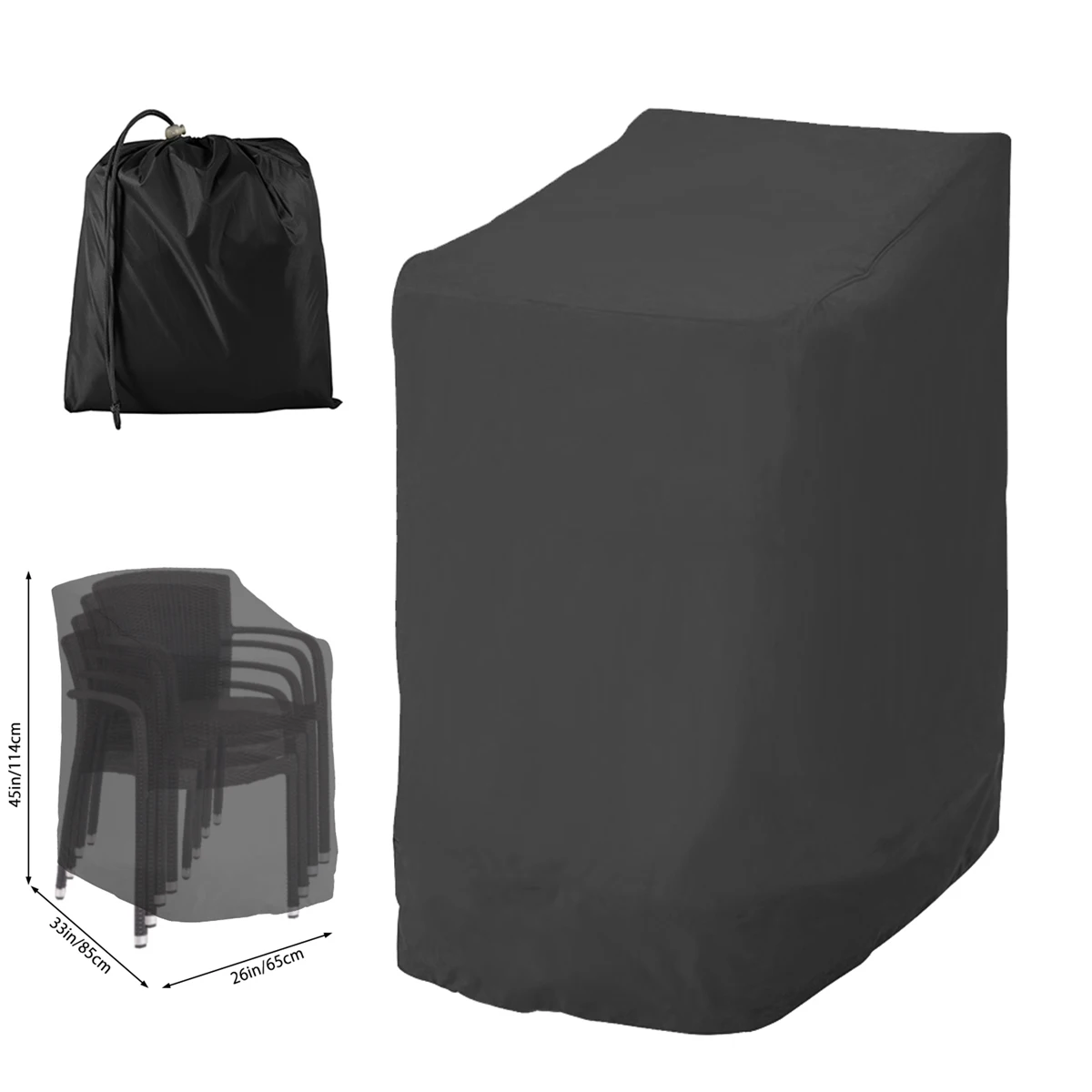 Waterproof Outdoor Garden Patio Chair Cover and Organizer
